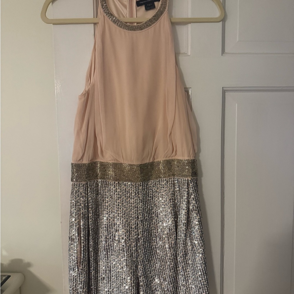 Elegant Sleeveless Romper with Sequins